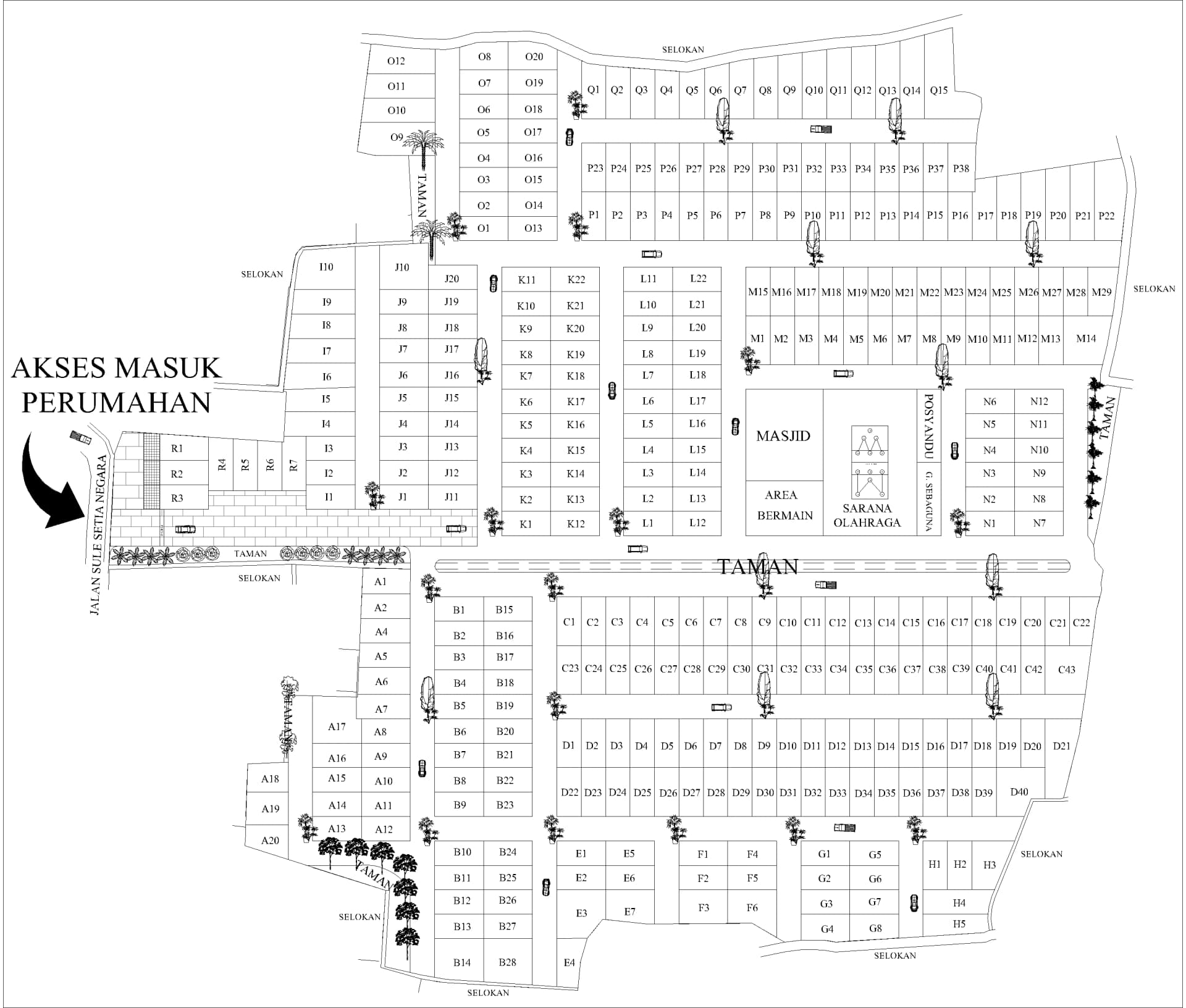 Siteplan Griya Mulya Residence